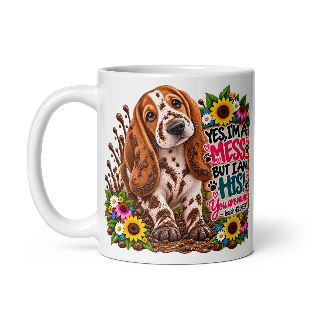 Yes, I'm a Mess  Bassett Hound Glossy Mug