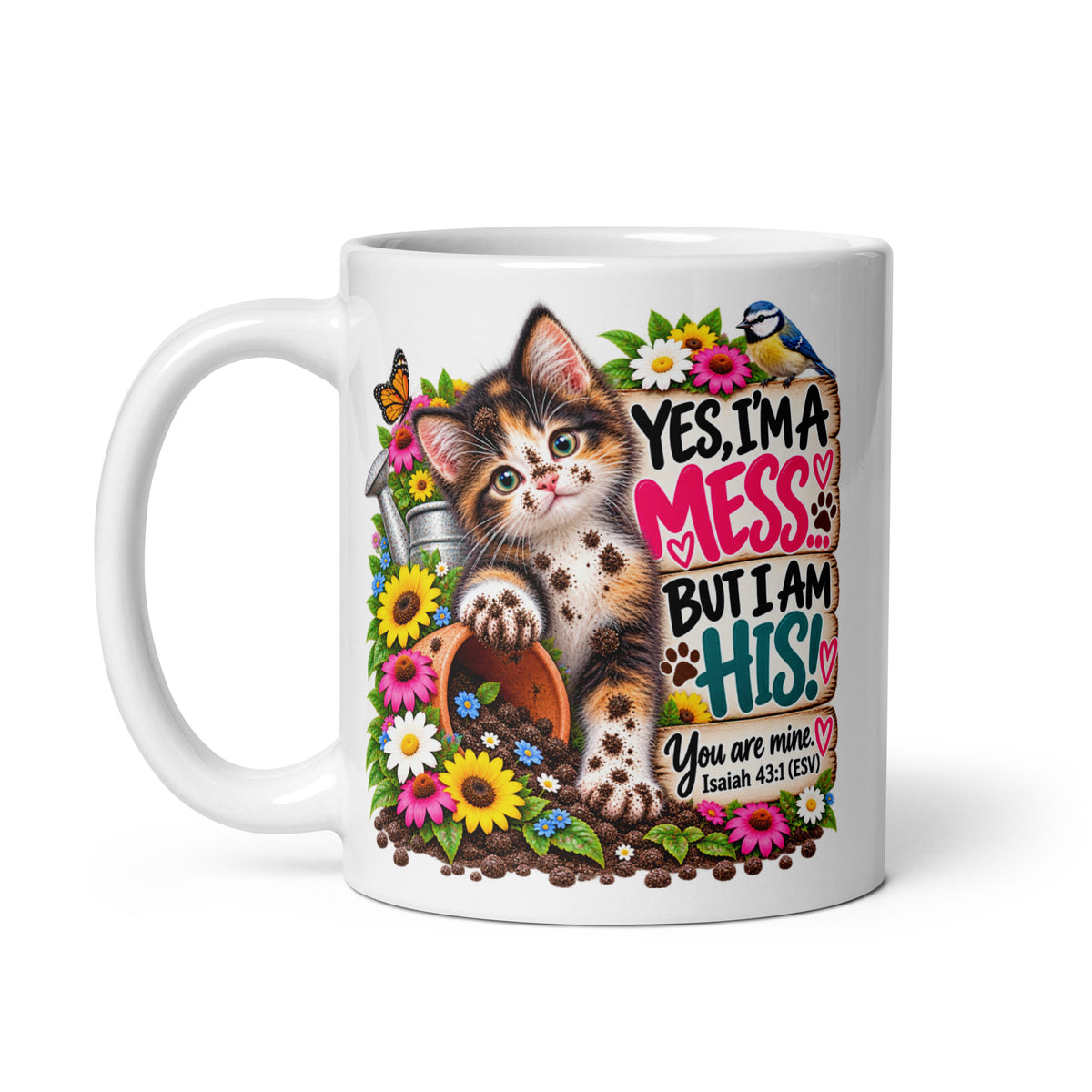 Yes, I'm a Mess Kitten Glossy Mug