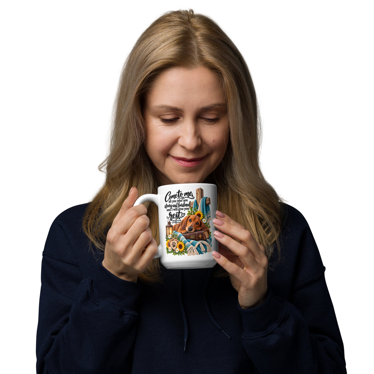 Come  To Me Daschund  Glossy Mug