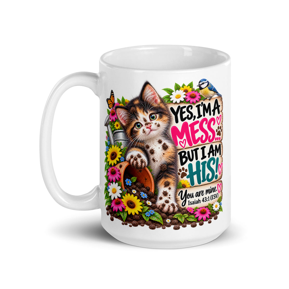 Yes, I'm a Mess Kitten Glossy Mug