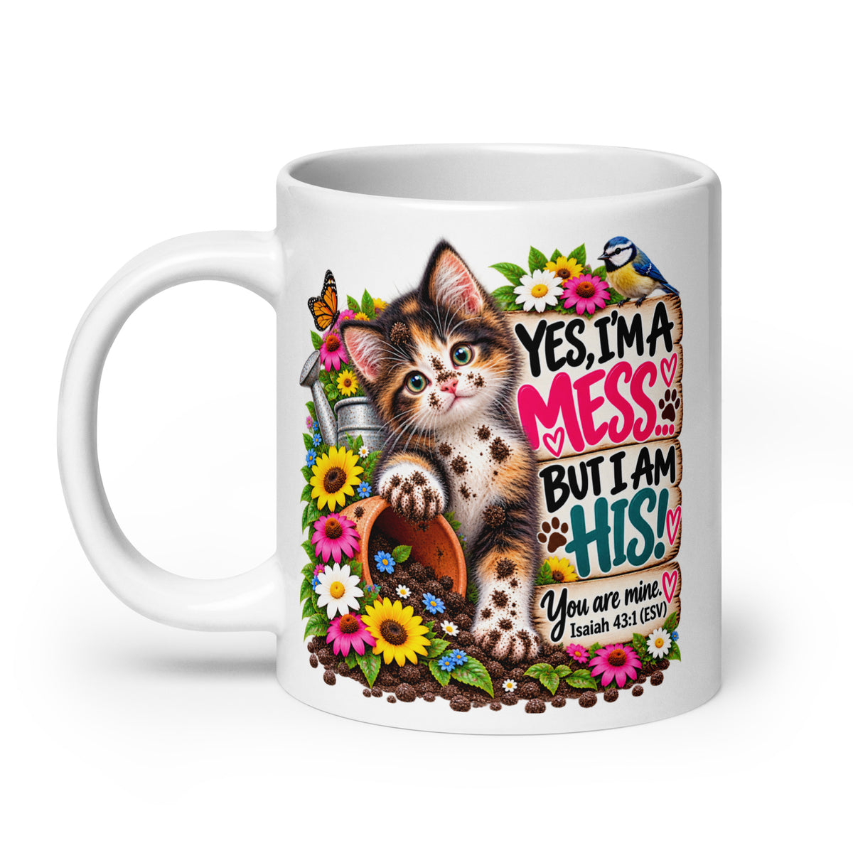Yes, I'm a Mess Kitten Glossy Mug
