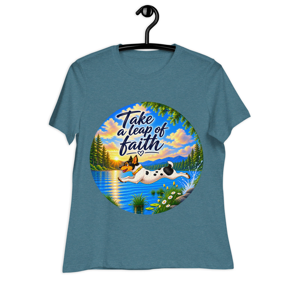 Take A Leap  Dog Relaxed T-Shirt