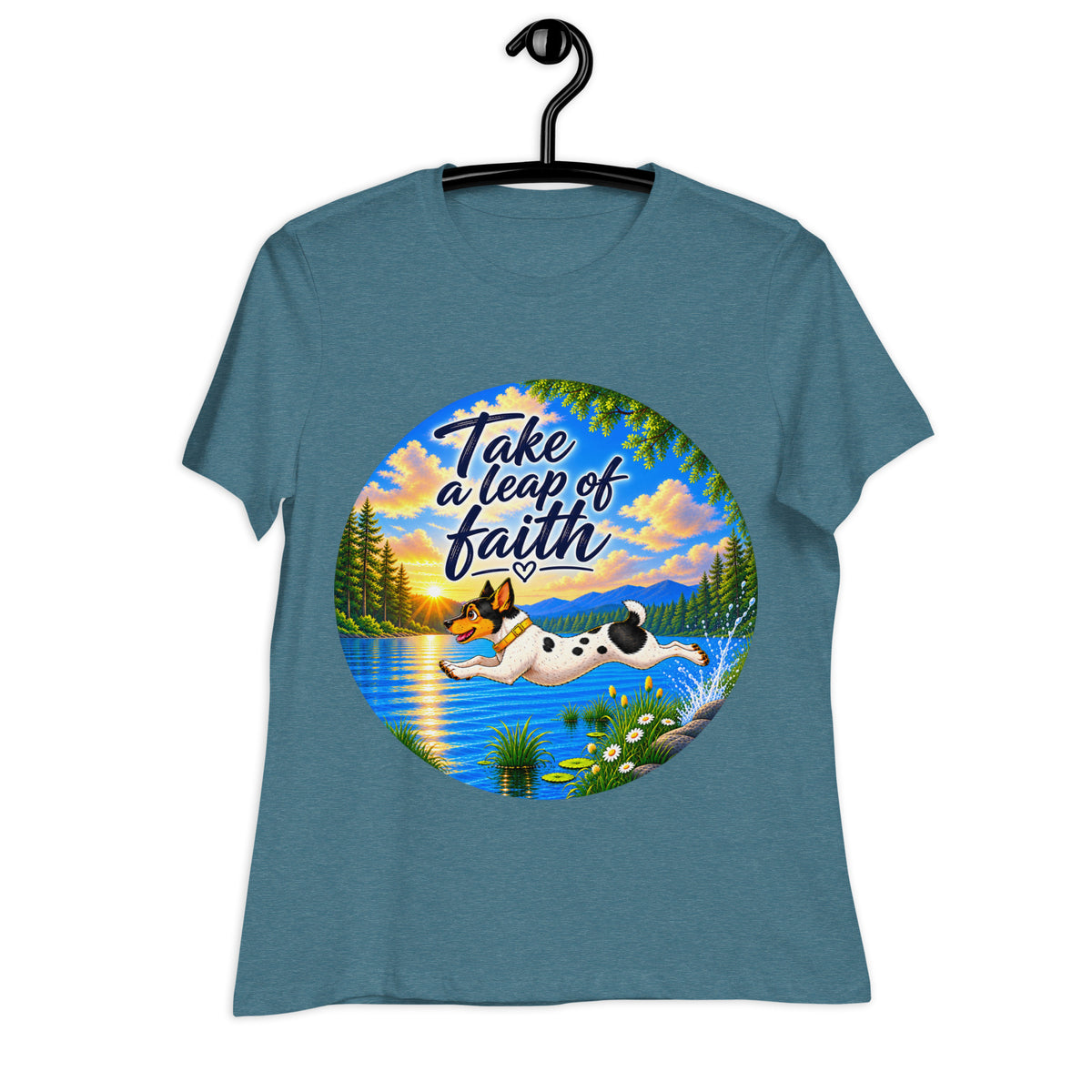 Take A Leap  Dog Relaxed T-Shirt
