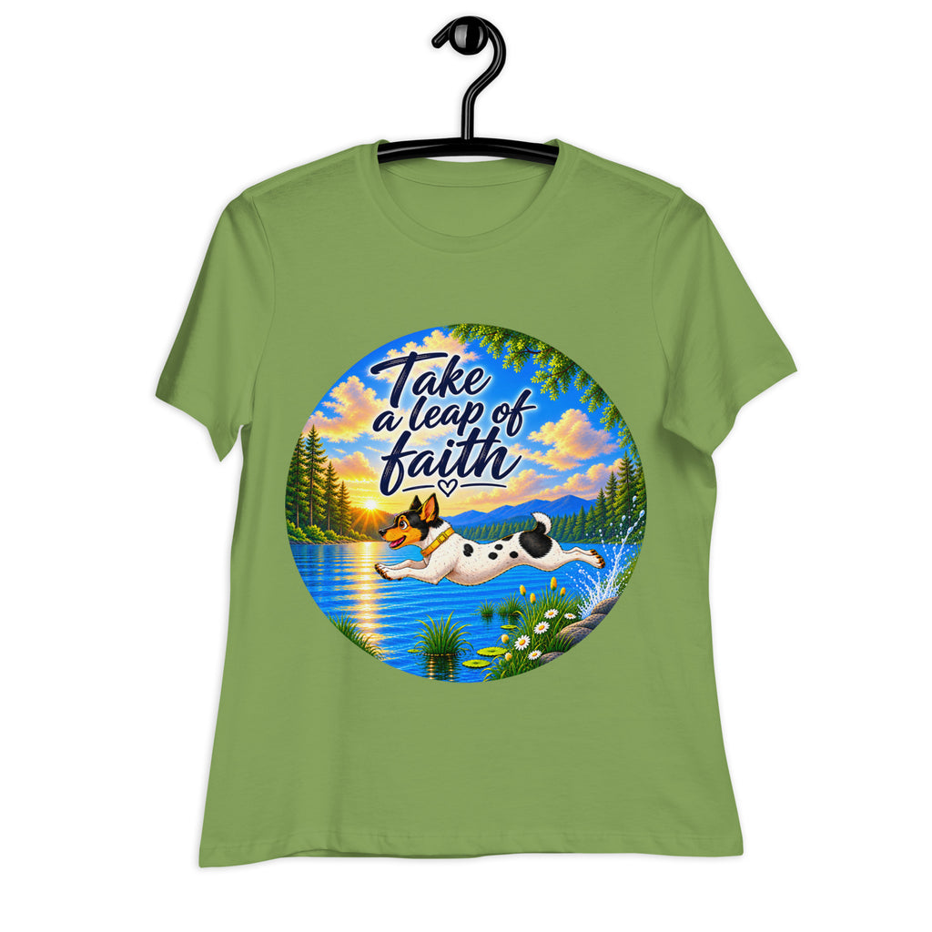 Take A Leap  Dog Relaxed T-Shirt