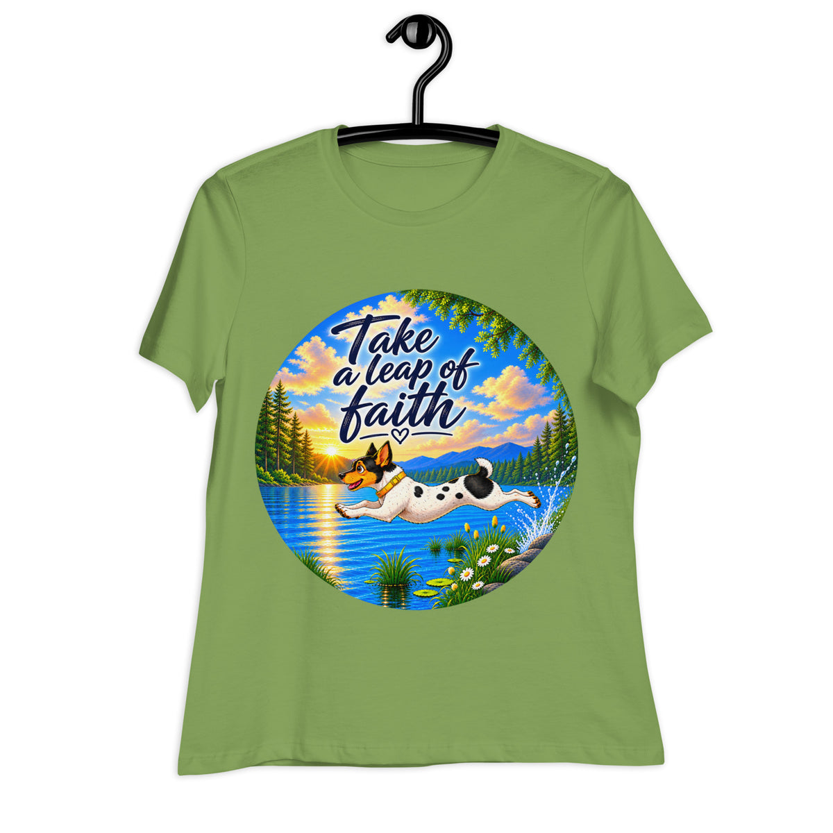 Take A Leap  Dog Relaxed T-Shirt
