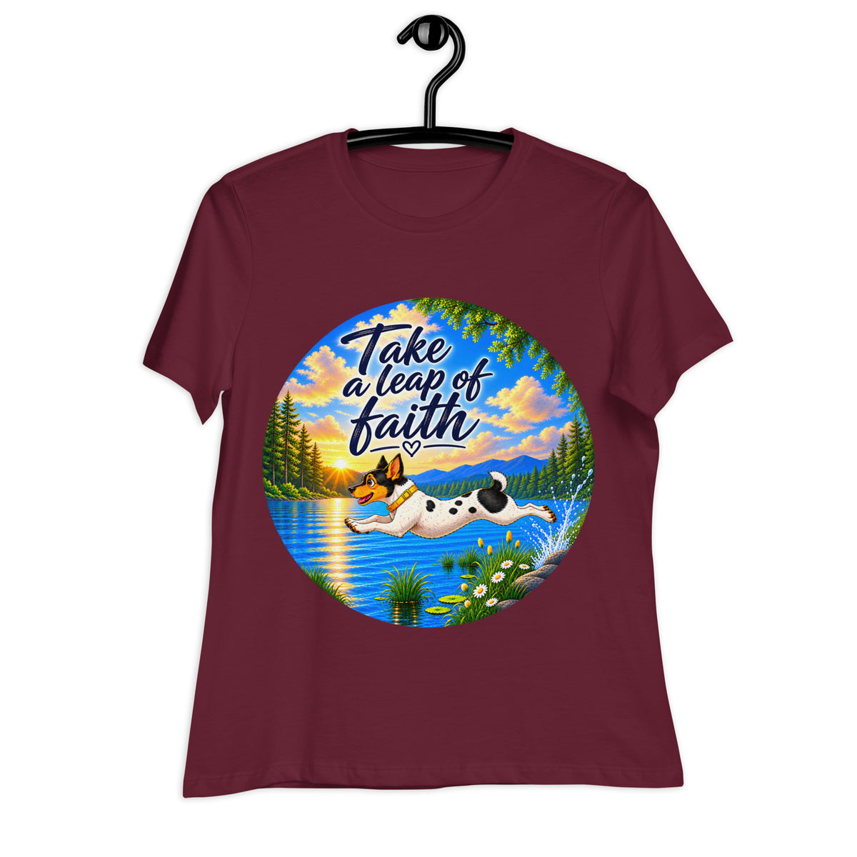 Take A Leap  Dog Relaxed T-Shirt