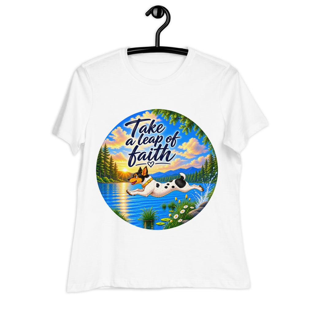 Take A Leap  Dog Relaxed T-Shirt