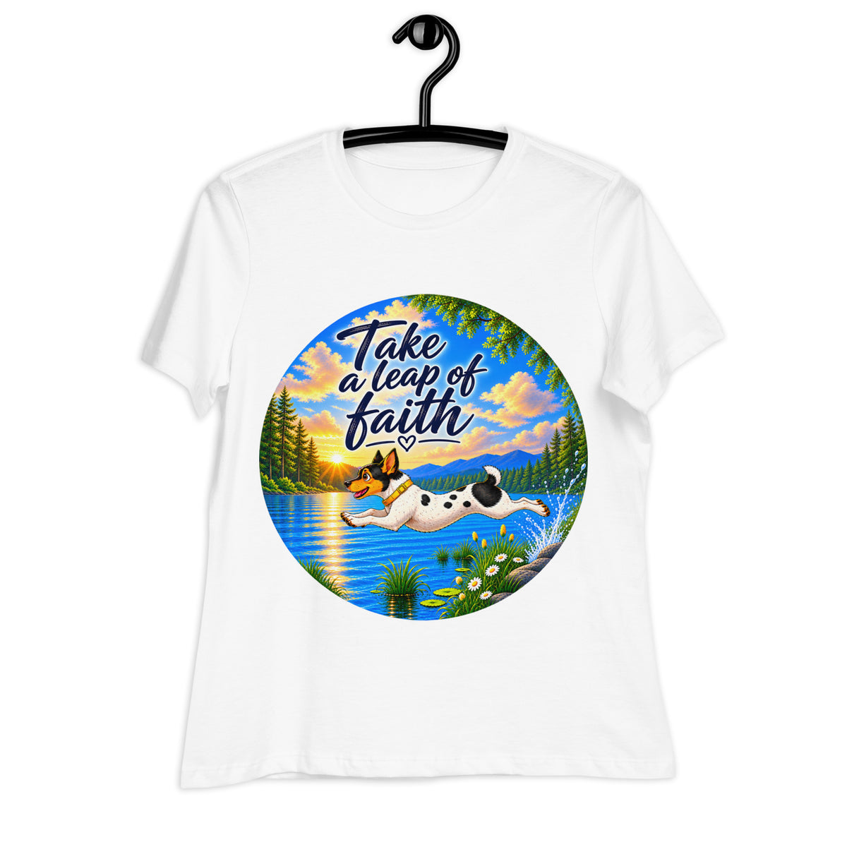 Take A Leap  Dog Relaxed T-Shirt